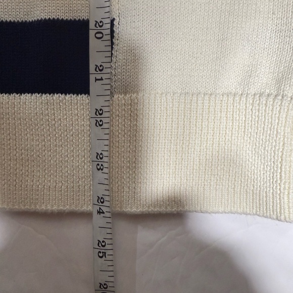 T by Talbots Coolmax stripped Shawl collar sweater Size XL - Picture 9 of 12